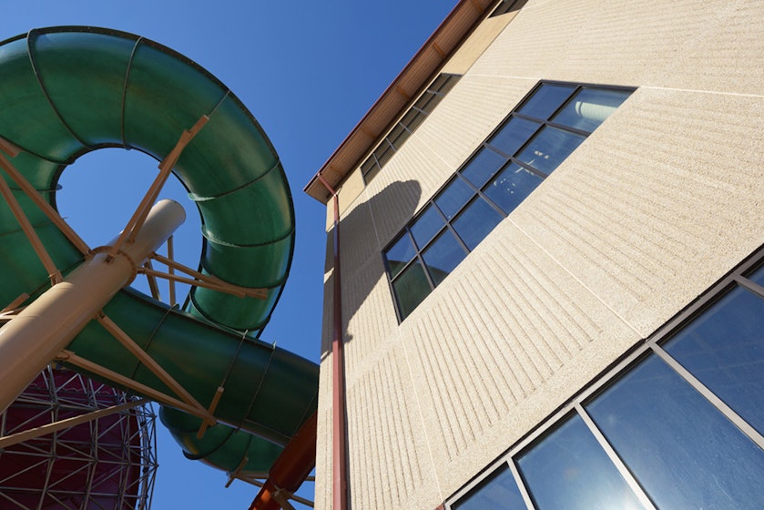 Great Wolf Lodge detail with waterslides