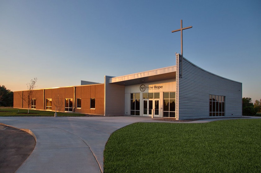 New Hope Community Church front of building